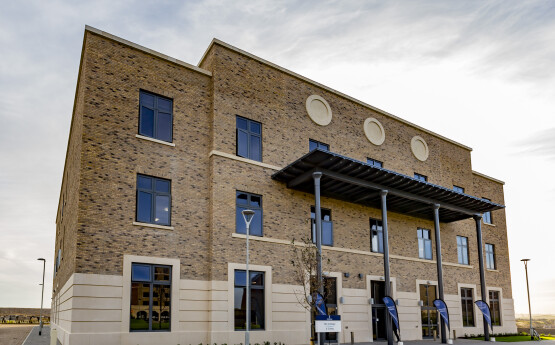 The College building on Bay Campus