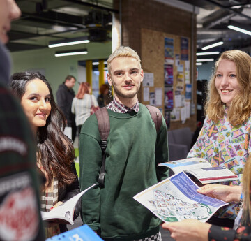 Students at an event