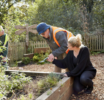 student volunteering