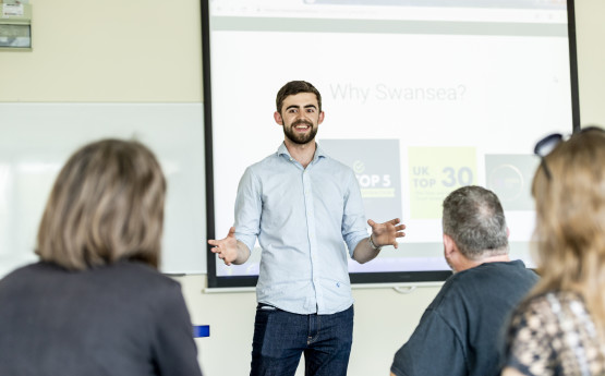 Staff in a training session